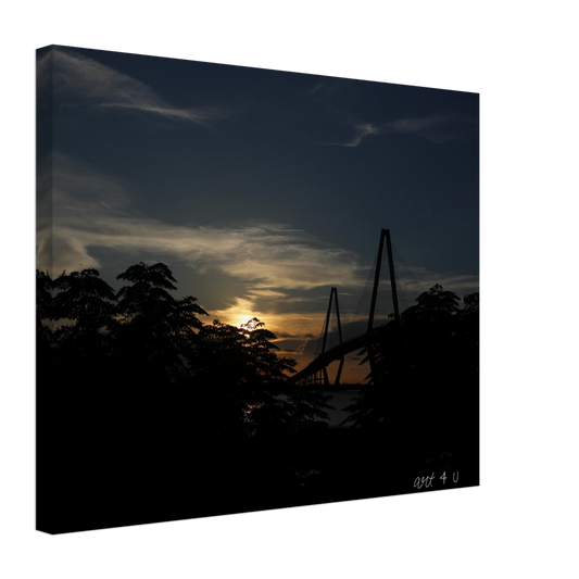 Dusk at the Charleston Ravenel Bridge Canvas